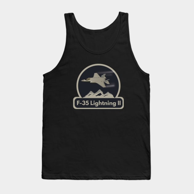 Air Force F-35 Jet Fighter Tank Top by NorseTech